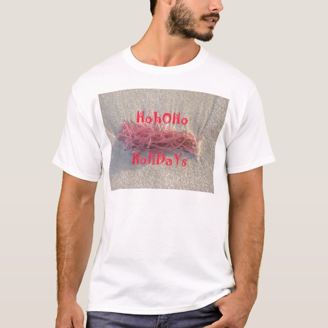 Hohoho-Helgdagar från Beach T-Shirt (Framsida)