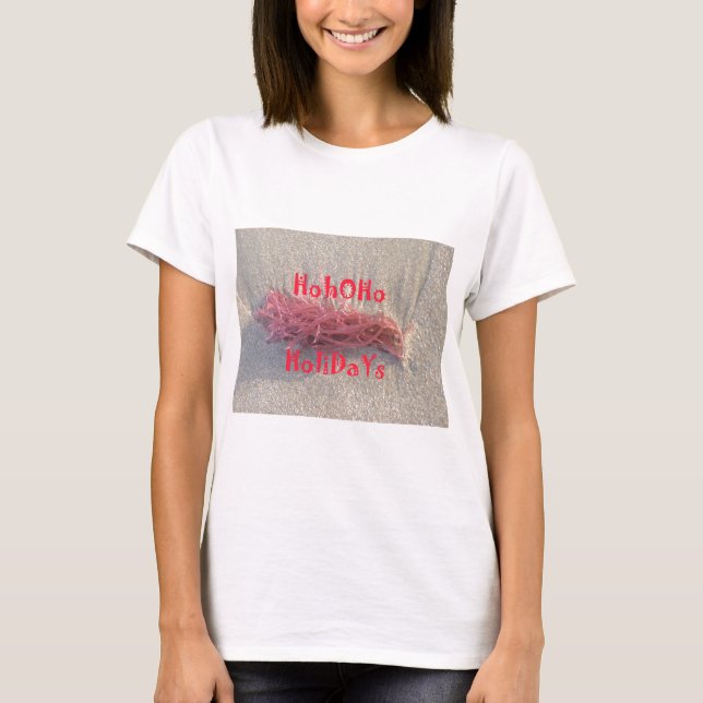 Hohoho-Helgdagar från Beach T-Shirt (Framsida)