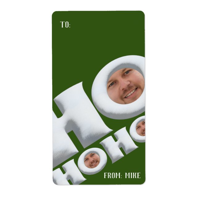 HOHOHO! Långmärkesdekaler i helgdag pappa Fraktsedel (Framsidan)