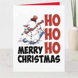 Hohoho Merry Christmas. Feestdagen Kaart Kort