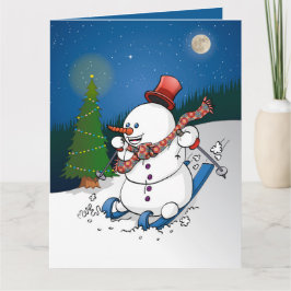 Hohoho Merry Christmas. Feestdagen Kaart Kort