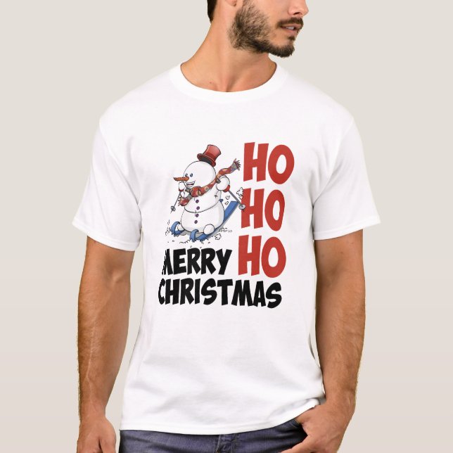 Hohoho Merry Christmas. T Shirt (Framsida)