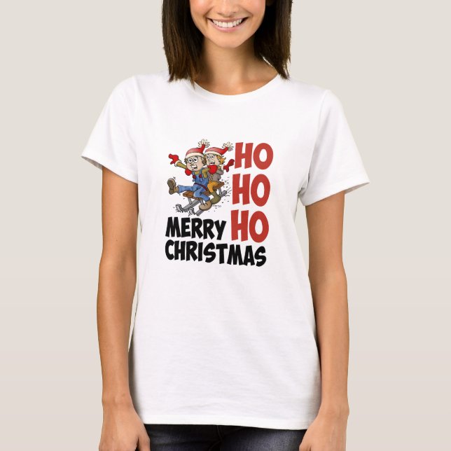 Hohoho Merry Christmas. T-shirt (Framsida)