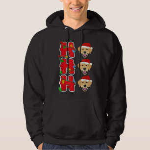Hohoho Santa Golden Retriever jul Hoodie