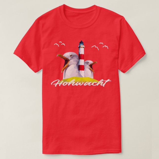 Hohwacht Baltic Sea Kusten Beach Gift Souvenir T T Shirt (Design framsida)