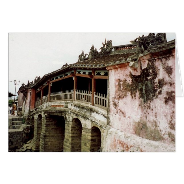 hoi an bridge hälsningskort (Framsidan Horizontal)