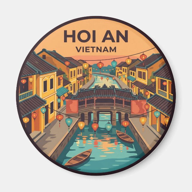 Hoi An historiska stad Vietnam Magnet (Framsidan)
