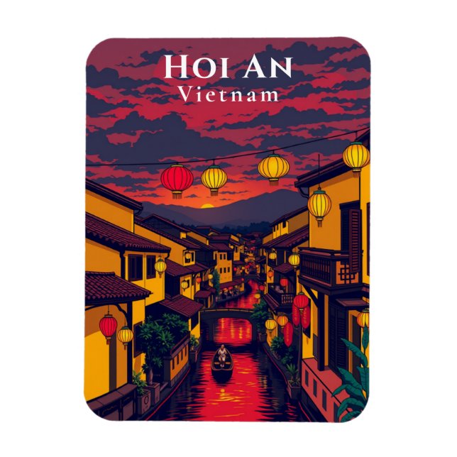 Hoi An Vietnam Ancient Town Lanterns Magnet (Vertikal)
