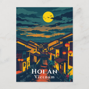 Hoi An Vietnam Ancious Town Lanternes Postcard Vykort