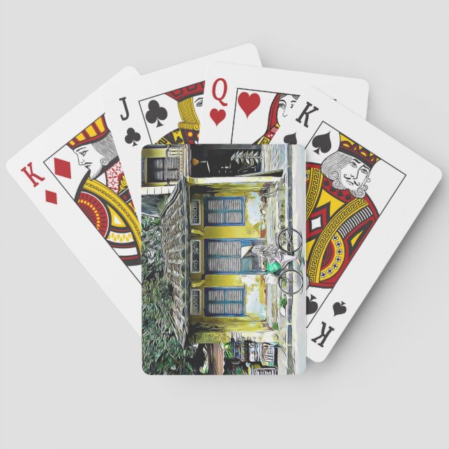 Hoi An, Vietnam Bicycle Casinokort (Baksidan)