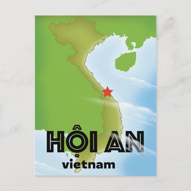 Hoi An Vietnam - bokning av reseaffisch Vykort (Framsida)
