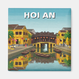 Hoi An Vietnam Japansk Covered Bridge Travel Magnet