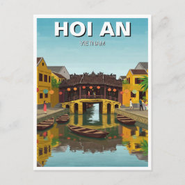 Hoi An Vietnam Japanska Överbyggda Bron Resa Vykort