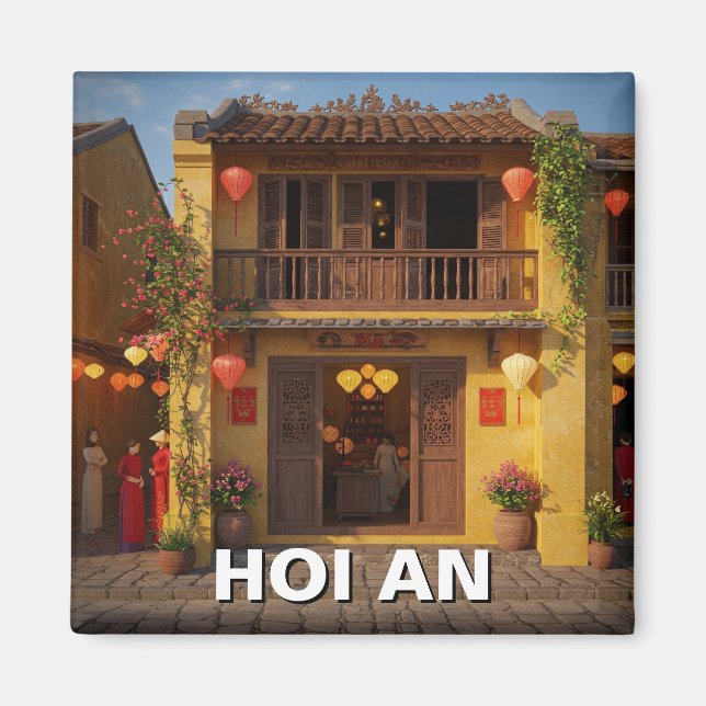 Hoi An Vietnam Travel Magnet (Framsidan)