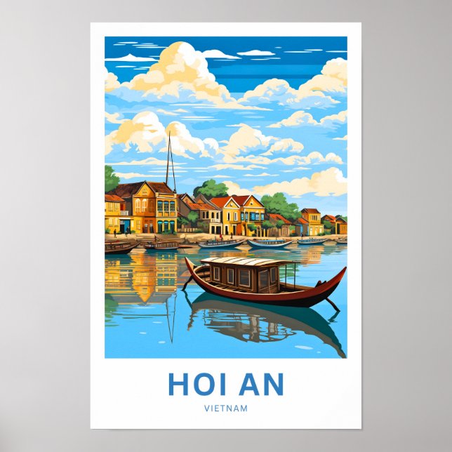 Hoi An Vietnam Travel Print Poster (Framsidan)