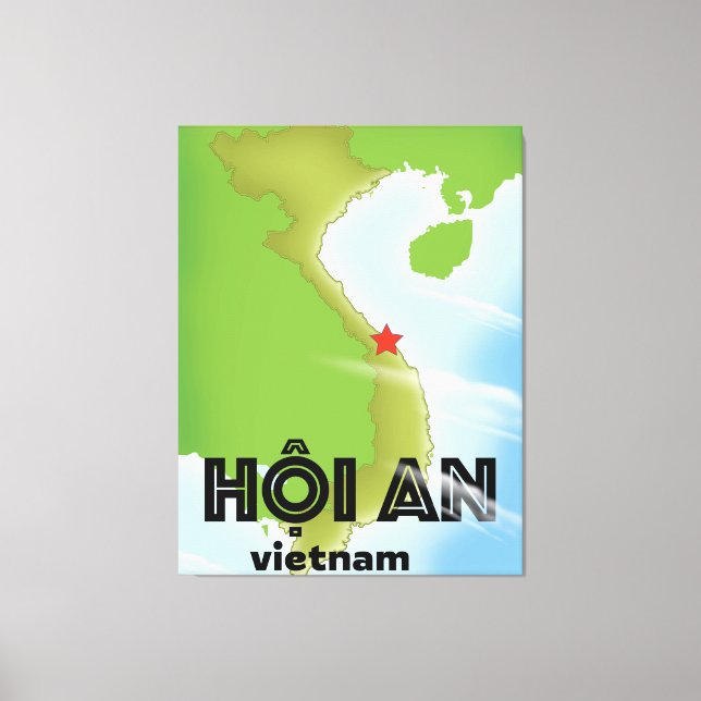 Hoi En vietnamesisk reseaffisch Canvastryck (Framsida)