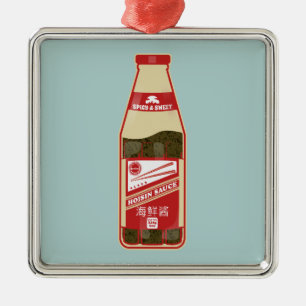 Hoisin Sauce Cantonese Food Julgransprydnad Metall