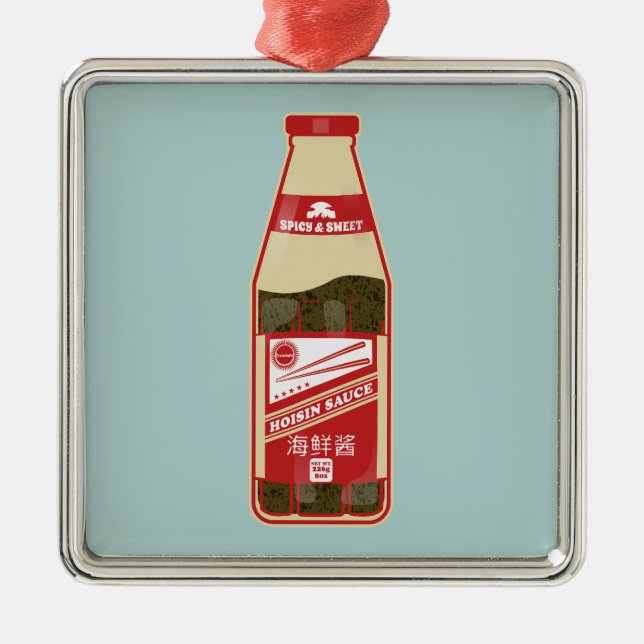 Hoisin Sauce Cantonese Food Julgransprydnad Metall (Framsidan)