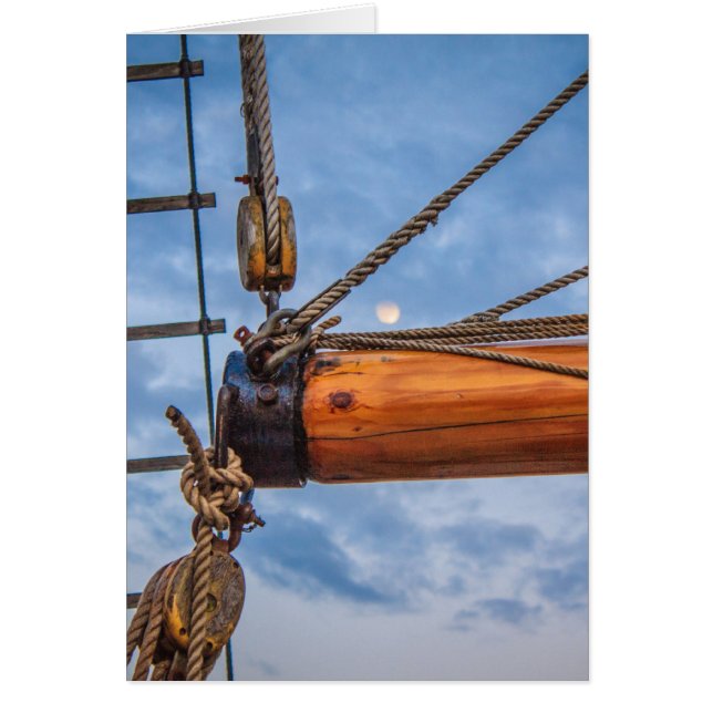 Hoist och Jib Sailing Boat OBS Kort (Framsidan)