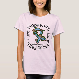 Hoith Cure Prostate Cancer Flower Ribbon T-shirt