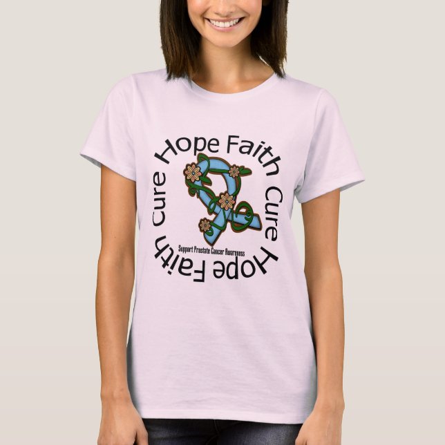 Hoith Cure Prostate Cancer Flower Ribbon Tröja (Framsida)