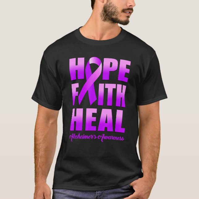 Hoith Heal Alzheimers medvetenhet T Shirt (Framsida)