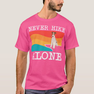 Höj aldrig Ensam Trådtrådsfox-terreergrafiklymning T Shirt