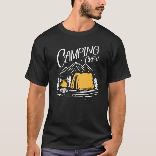 Höj Camp Matching Campfire, sommarvakningsplats T Shirt (Framsida)