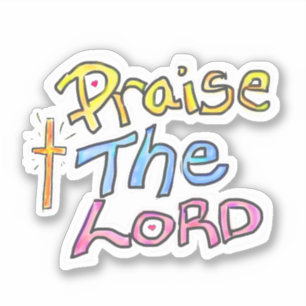 Höj den kristne herre citatet med Kor Klistermärken