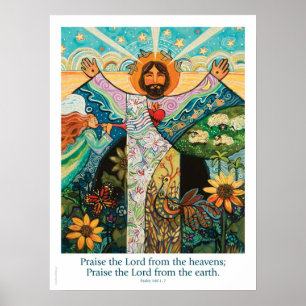 Höj herren, Psalm 148, 18 x 24 tum Poster