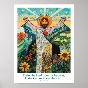 Höj herren, Psalm 148, 18 x 24 tum Poster