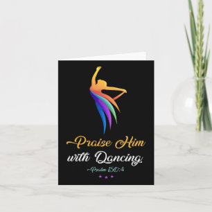 Höj honom med att dansa - Christian Worship Dancer Kort