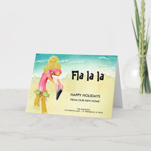 Höj julklapp Flyttat till nytt hem Helgkort (Framsida)