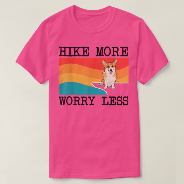 Höj mer oro mindre Pembroke Welsh Corgi Graphic T Shirt (Design framsida)