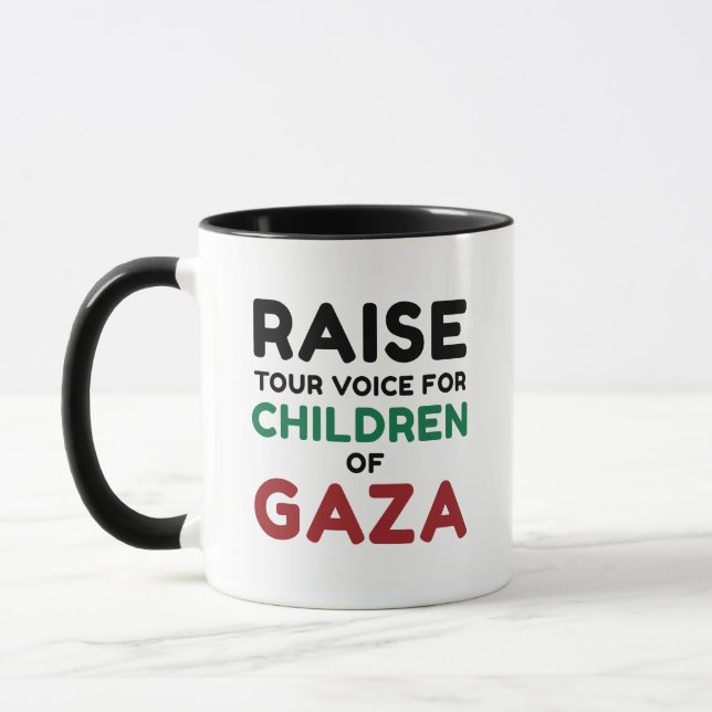 Höj rösten för barnen i Gaza Mugg (Vänster)