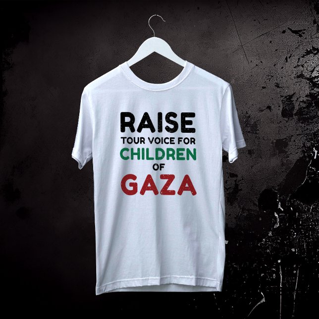 Höj rösten för barnen i Gaza T Shirt (Skapare uppladdad)