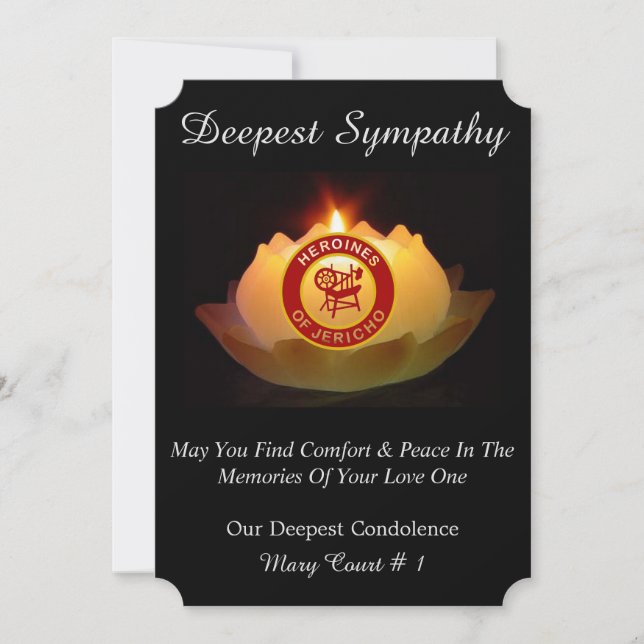 HOJ Sympathy Card (Framsida)