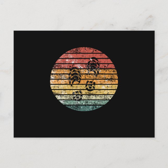 Höj tjocklek på fotavtryck vykort (Framsida)