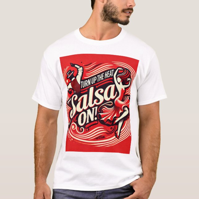 Höj värmen, Salsa T-Shirt - Spicy (Framsida)