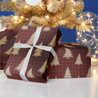 Hoja De Papel De Regalo red mönster Merry Presentpapper