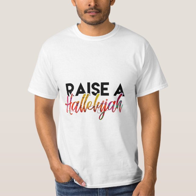 Höja halleluja-konstruktionen t shirt (Framsida)