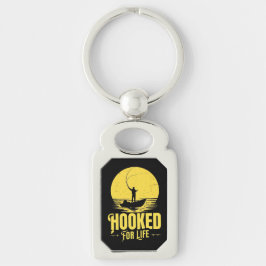 Hojad för Livet. Rektangulärt Silverfärgad Nyckelring