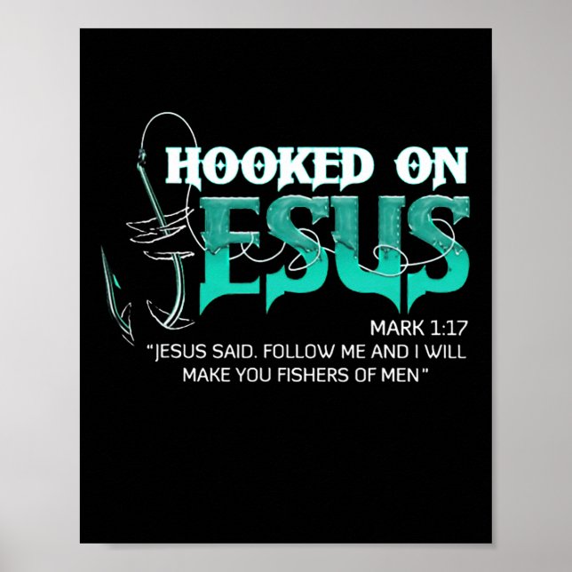 Hojad på Jesus roligt Fishing Poster (Framsidan)