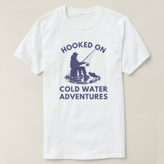 Hojad på Kall Vatten Äventyr | Isfiske T Shirt (Design framsida)