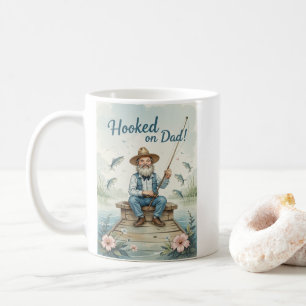 Hojad på Pappa Fishing Fars dag Funny Kaffemugg