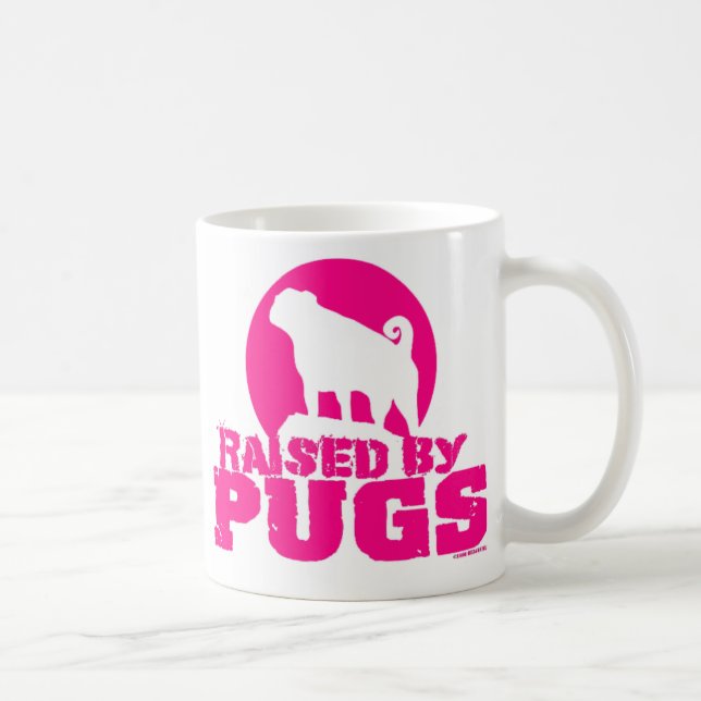 HÖJD AV PUGS ROSA PUG MUGG (Höger)