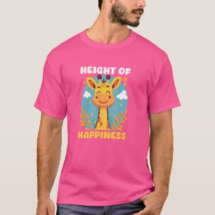Höjd på presentationen av lyckans design t shirt
