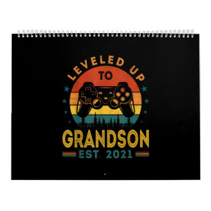 Höjd upp till Grandson Est 2021 Video Gamer Kalender