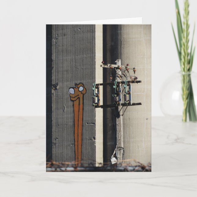 "Höjd vakthund" - tackkort Kort (Framsida)