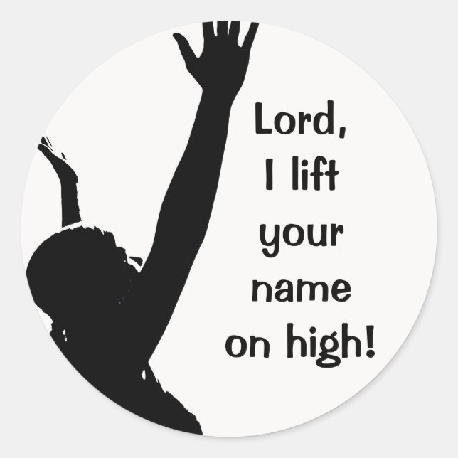 Höjda klistermärken i händer (Framsida)